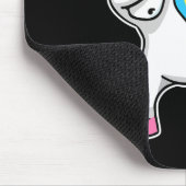 Girls Unicorn Dabbing Bysketbyll Player Fun Bbylle Mousepad (Ecke)