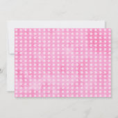 Girls Unicorn Foto Geburtstag Einladung (Rückseite)