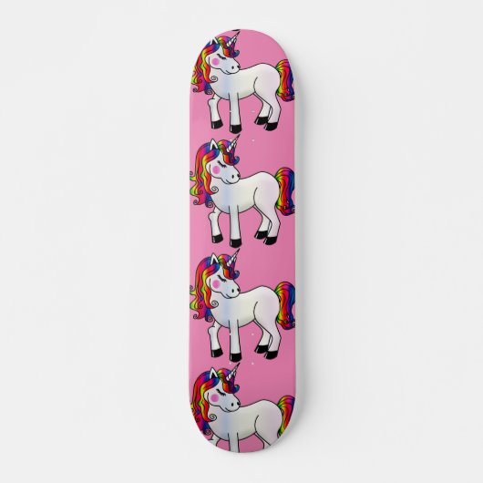 GIRLS UNICORN PINK SKATEBOARD (Vorne)