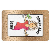 Girls Vacation Glam Funny für ihre Kreuzfahrt Tür Magnet (Horizontal)
