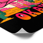 Girls Valentines Day Hearts Yeah Sure Okay Western Poster (Ecke)