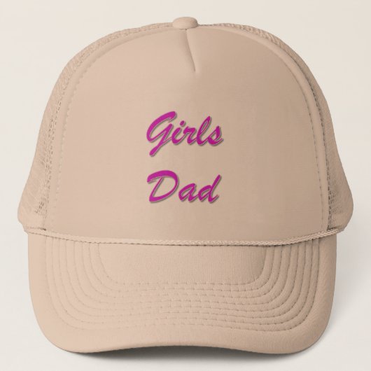 Girls-Vater Truckerkappe (Vorderseite)