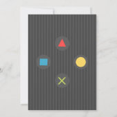 Girls Video Game Geburtstagsparty Einladung (Rückseite)