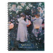 Girls Vintag Art Elegante Script Notizblock (Vorderseite)