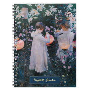 Girls Vintag Art Gold Mit Monogramm Individuelle N Notizblock