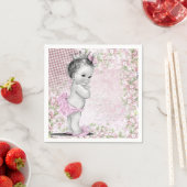 Girls Vintag Baby Shower Serviette (Beispiel)