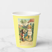 Girls Vintag Ostersonne Pappbecher (Rückseite)