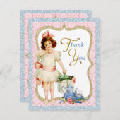 Girls Vintag Tee Party Danke (Vorne/Hinten)