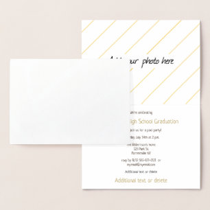 Girl's Volleyball-Athleten Graduiertenparty Gold Folienkarte