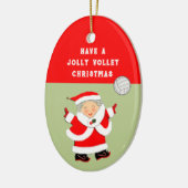 Girls Volleyball Christmas Collectif Keramik Ornament (Links)