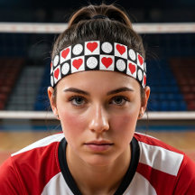Girls Volleyball Hearts Schachteltes Niedliches Sp
