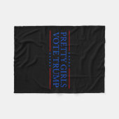 Girls wählen Trump Fleecedecke (Vorderseite (Horizontal))