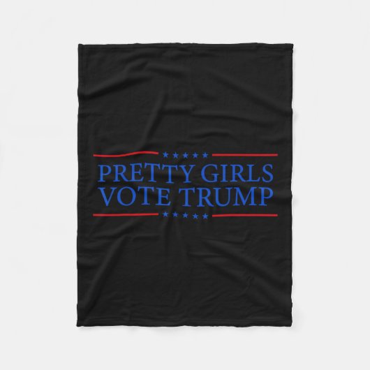 Girls wählen Trump Fleecedecke (Vorderseite)