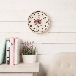 Girls Wall Clock - Personalisierte Geschenkidee Uhr