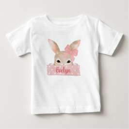 Girls Wasserfarbe Rosa Ostersonne Baby T-shirt
