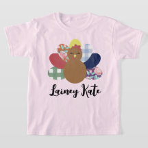 Girls Watercolor Kariert Floral Türkei Jugend-T -