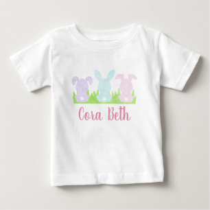 Girl's Watercolor Ostersonne Baby T-shirt
