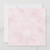 Girls Watercolor Pink Gold Kinderdusche Einladunge Einladung (Rückseite)