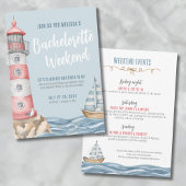 Girls Weekend Beach Nautical Bachelorette Einladung