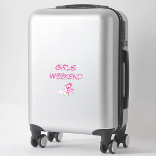 Girls Weekend Bright Magenta Aufkleber