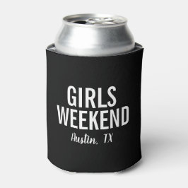 Girls Weekend Can Cooler | Modernes Schwarz Dosenkühler