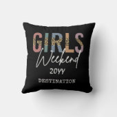 Girls Weekend Cheetah Print Girls Tour Kissen (Rückseite)