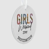 Girls Weekend Cheetah Print Girls Tour Ornament (Vorderseite)