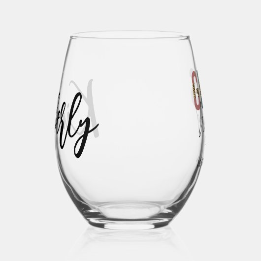 Girls Weekend Cheetah Print Girls Tour Weinglas Ohne Stiel (Rechts)