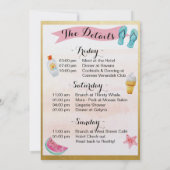 Girls Weekend Einladung (Rückseite)