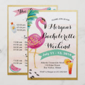 Girls Weekend Einladung (Vorne/Hinten)