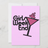 Girls Weekend Einladung (Vorderseite)