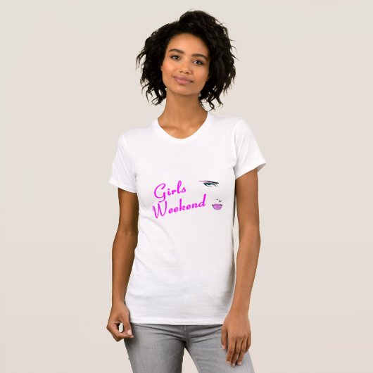 Girls Weekend (Gesicht) T-Shirt (Vorne ganz)