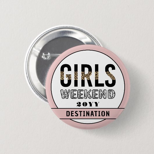 Girls Weekend Girls Club Button (Vorne & Hinten)