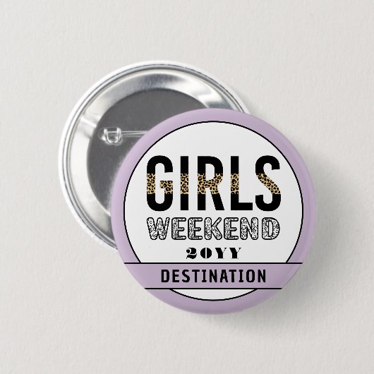 Girls Weekend Girls Club Button (Vorne & Hinten)