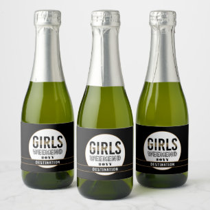 Girls Weekend Girls Club Schaumweinetikett