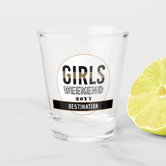 Girls Weekend Girls Club Schnapsglas (Vorderseite)