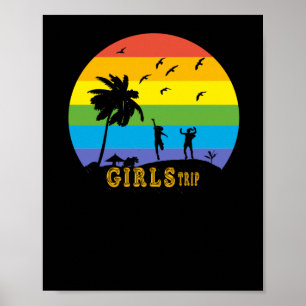 Girls Weekend Girls Trip Friends Sticker Poster