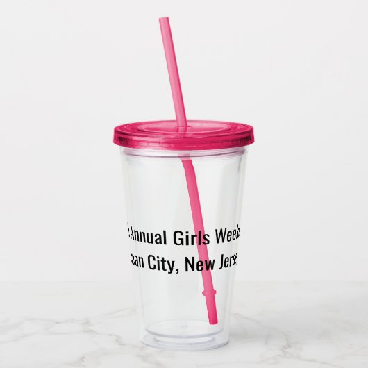 Girls Weekend individuell anpassbar Acryltrinkbecher (Links)