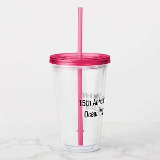 Girls Weekend individuell anpassbar Acryltrinkbecher (Vorderseite)