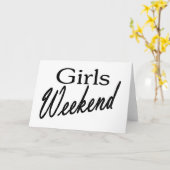 Girls Weekend Karte (Gelbe Blume)