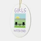 Girls Weekend Keramik Ornament (Links)