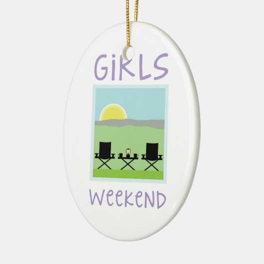 Girls Weekend Keramik Ornament (Links)