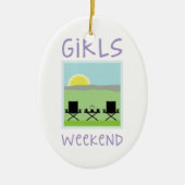 Girls Weekend Keramik Ornament (Vorne)