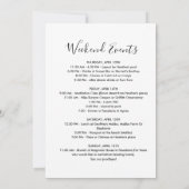 Girls Weekend LA Bachelorette Einladung (Rückseite)