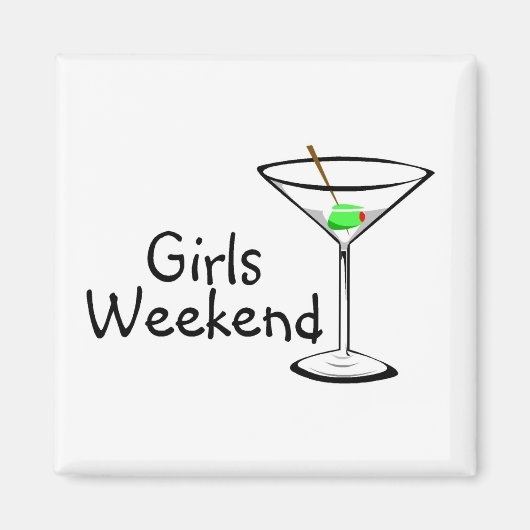 Girls Weekend Martini Magnet (Vorne)