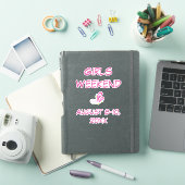 Girls Weekend mit Datum anpassbarer Text Aufkleber (iPad Hülle)