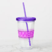 GIRLS WEEKEND Neon LED-Signatur Acryltrinkbecher (Links)