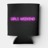 GIRLS WEEKEND Neon LED-Signatur Dosenkühler (Vorderseite)