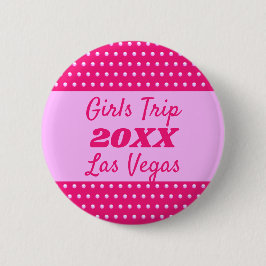 Girls Weekend Niedlich Pink Polka Dot Best Friend  Button