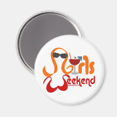 Girls Weekend Party Magnet (Vorderseite/Rückseite)